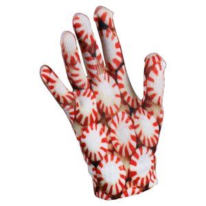 Ladies Digital Print Gloves Peppermint